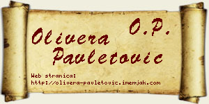 Olivera Pavletović vizit kartica